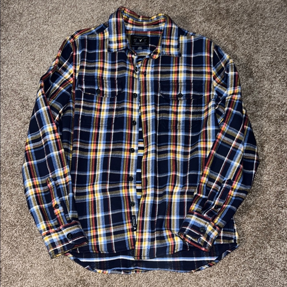 Men's Plaid AEO Flannel Shirt